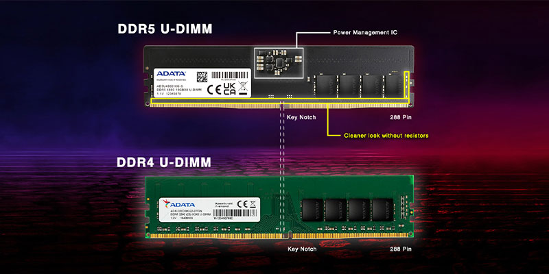تفاوت رم های DDR4 و DDR5