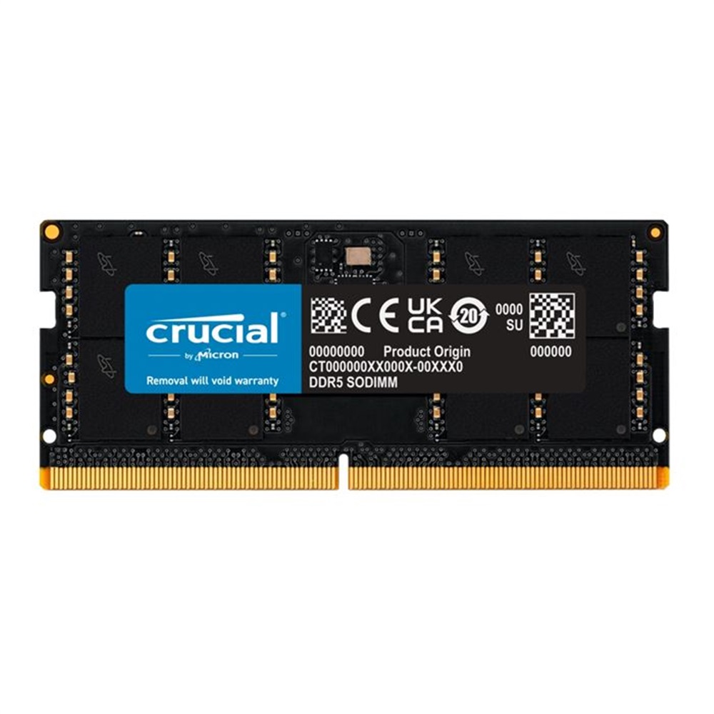 رم لپ تاپ کروشیال DDR5 تک کانال مدل فرکانس 5600 ظرفیت 32 گیگابایت 