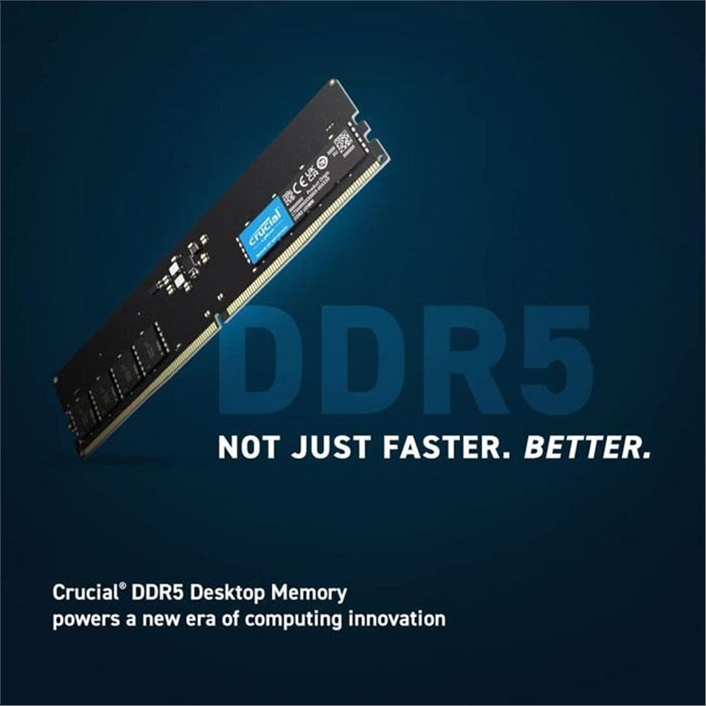 رم کامپیوتر DDR5 تک کاناله 5600 مگاهرتز کروشیال ظرفیت 16 گیگابایت - 3