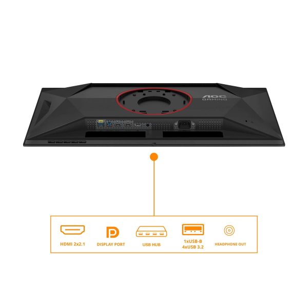 مانیتور گیمینگ QD-OLED ای او سی مدل AOC Q27G4ZD سایز 27 اینچ