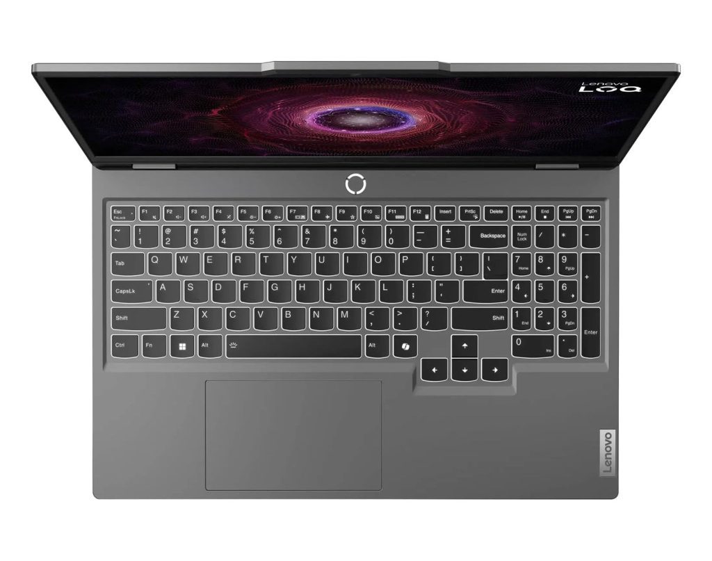 لپ ‌تاپ گیمینگ لنوو مدل LOQ 15ARP9 پردازنده Ryzen 5، رم 12GB، حافظه 512GB و گرافیک RTX 3050 - کیبورد