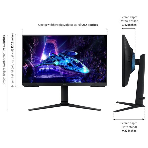 مانیتور گیمینگ 24 اینچ سامسونگ Odyssey G3 G30D LS24DG302EMXUE - تصویر 7