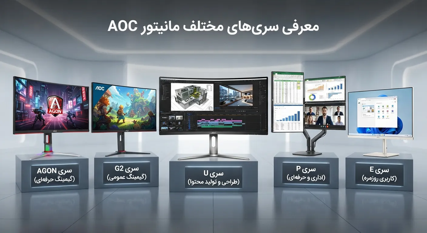 انواع پنل در مانیتورهای AOC