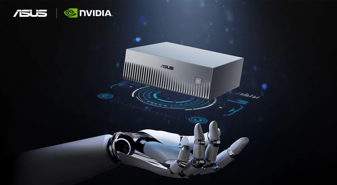 سوپر کامپیوتر هوش مصنوعی ASUS Ascent GX10 NVIDIA GB10 با حافظه SSD یک ترابایت