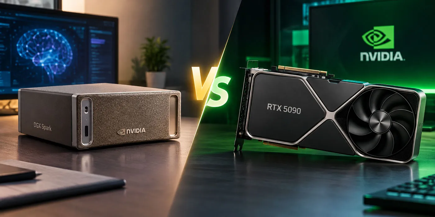 NVIDIA DGX Spark vs RTX 5090؛ کدام برای هوش مصنوعی بهتر است؟