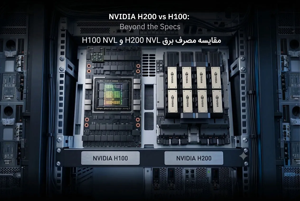 مقایسه مصرف برق H200 NVL و H100 NVL